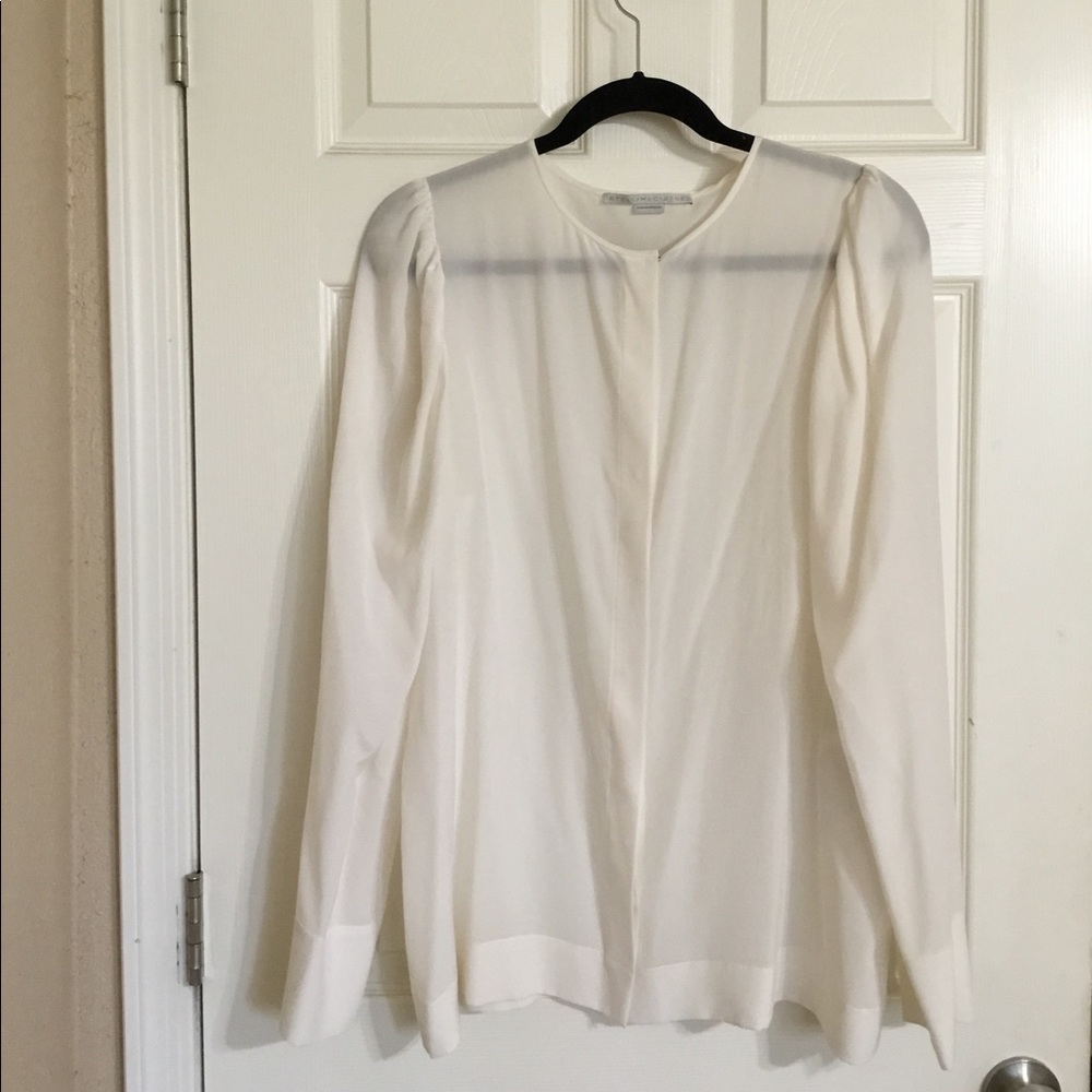Stella McCartney silk cream blouse size 48